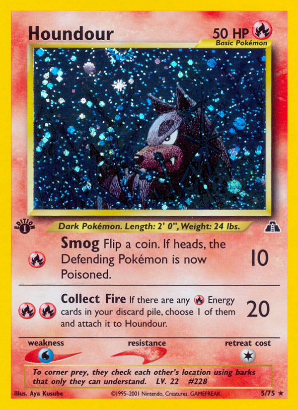 Houndour (5/75) [Neo Discovery 1st Edition] | Galaxy Games LLC