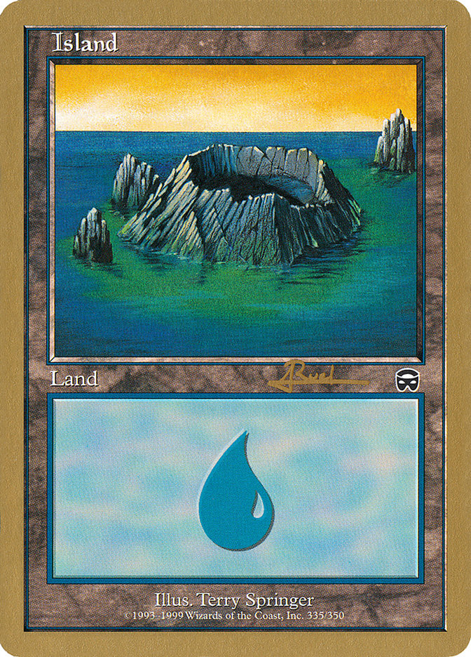 Island (335) (Antoine Ruel) [World Championship Decks 2001] | Galaxy Games LLC