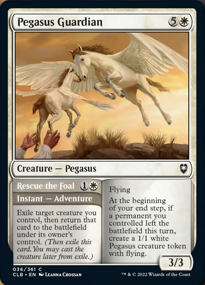 Pegasus Guardian // Rescue the Foal [Commander Legends: Battle for Baldur's Gate] | Galaxy Games LLC