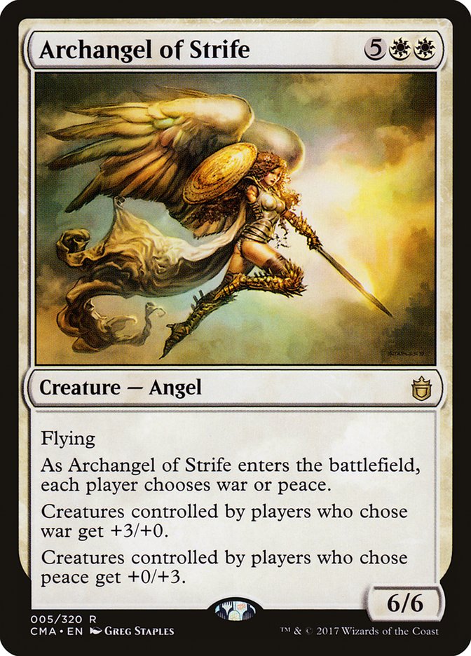 Archangel of Strife [Commander Anthology] | Galaxy Games LLC