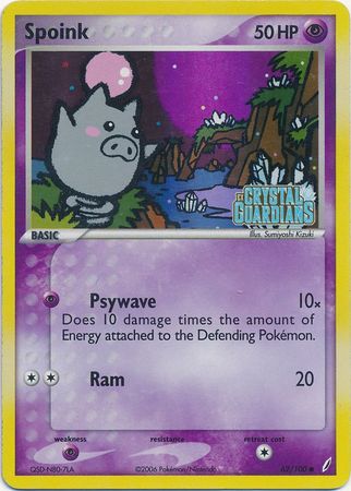 Spoink (62/100) (Stamped) [EX: Crystal Guardians] | Galaxy Games LLC