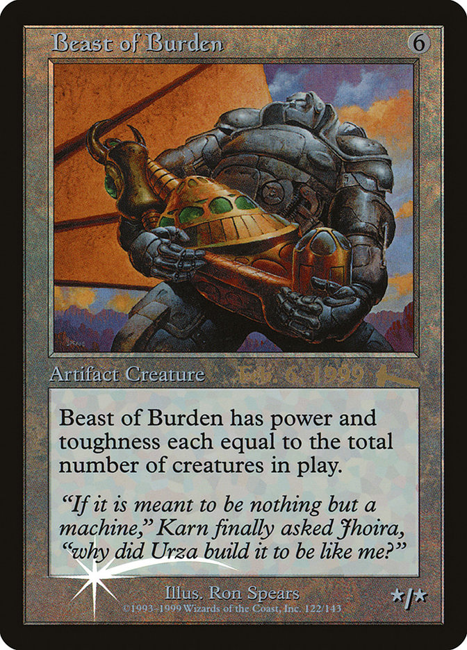 Beast of Burden [Urza's Legacy Promos] | Galaxy Games LLC