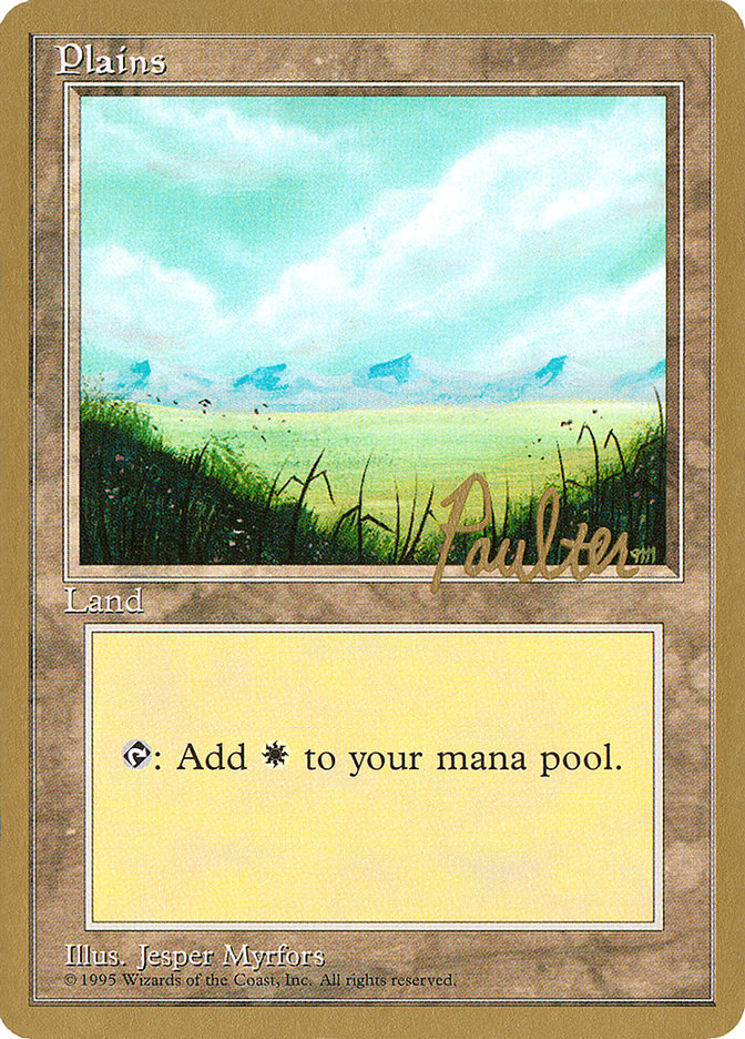 Plains (pp366) (Preston Poulter) [Pro Tour Collector Set] | Galaxy Games LLC