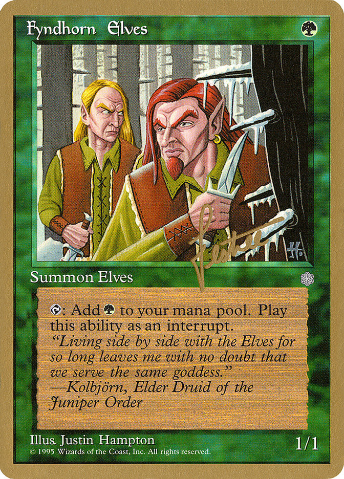 Fyndhorn Elves (Bertrand Lestree) [Pro Tour Collector Set] | Galaxy Games LLC