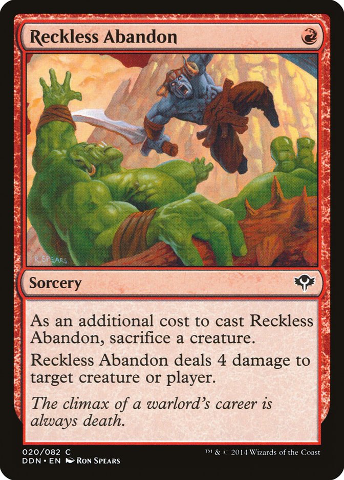 Reckless Abandon [Duel Decks: Speed vs. Cunning] | Galaxy Games LLC