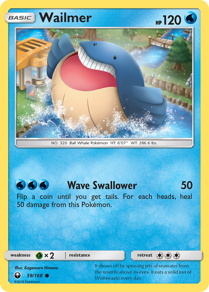 Wailmer (39/168) [Sun & Moon: Celestial Storm] | Galaxy Games LLC