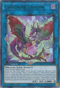 Crossrose Dragon (Green) [LDS2-EN114] Ultra Rare | Galaxy Games LLC