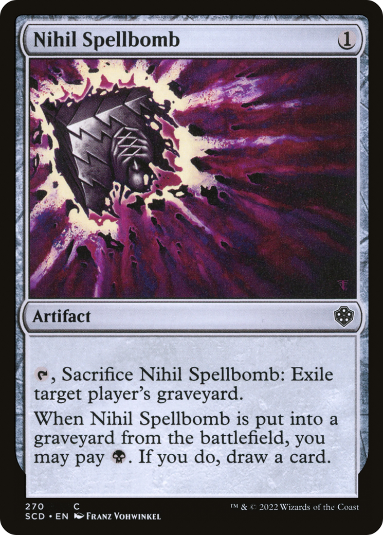 Nihil Spellbomb [Starter Commander Decks] | Galaxy Games LLC