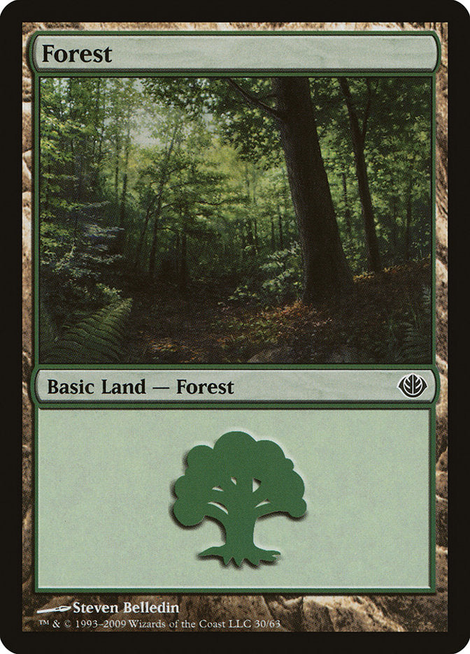 Forest (30) [Duel Decks: Garruk vs. Liliana] | Galaxy Games LLC