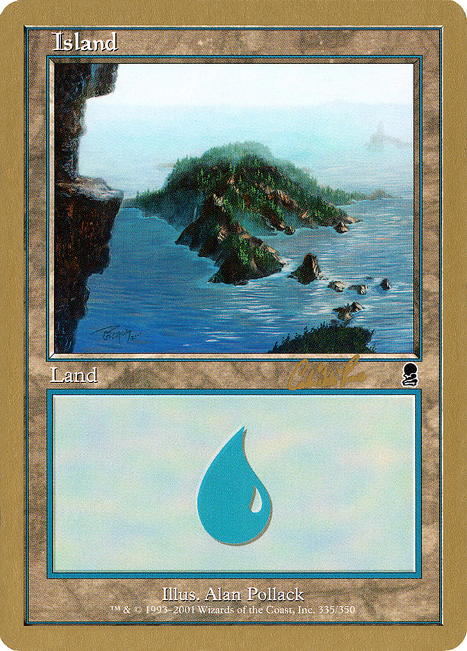 Island (cr335) (Carlos Romao) [World Championship Decks 2002] | Galaxy Games LLC