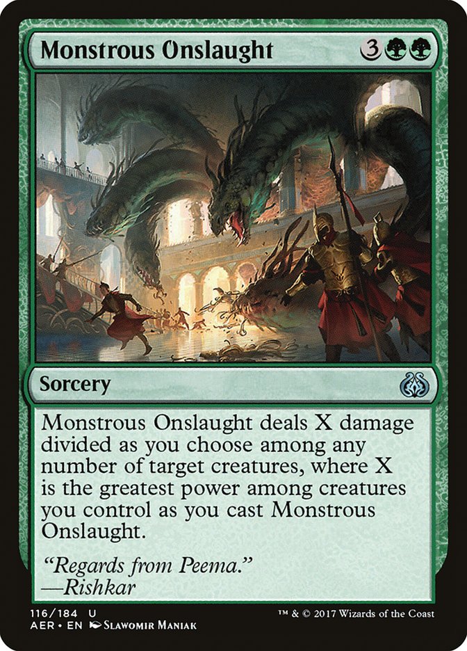 Monstrous Onslaught [Aether Revolt] | Galaxy Games LLC
