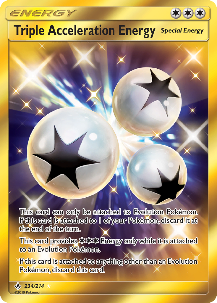 Triple Acceleration Energy (234/214) [Sun & Moon: Unbroken Bonds] | Galaxy Games LLC