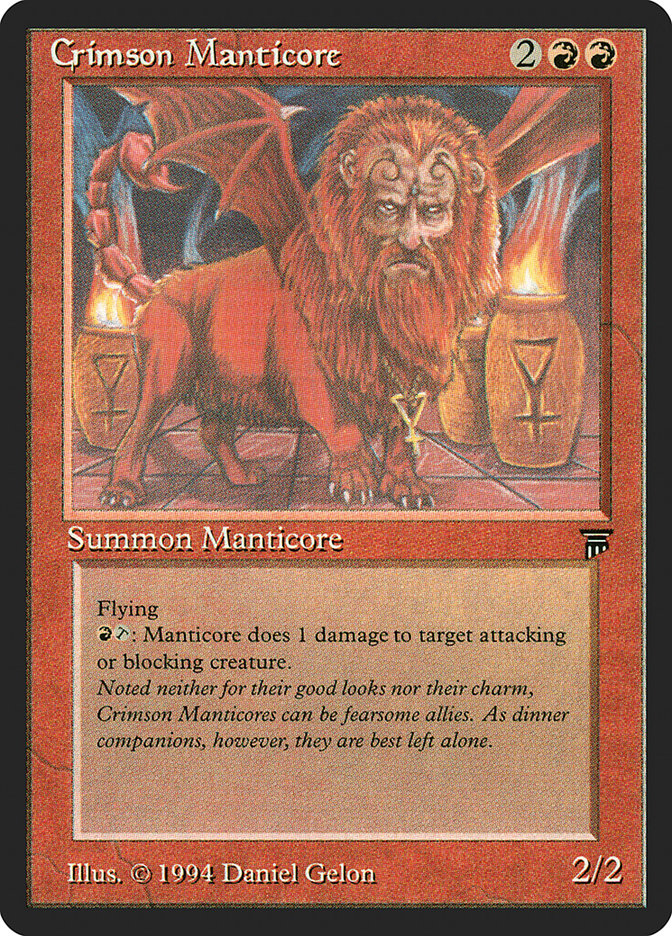 Crimson Manticore [Legends] | Galaxy Games LLC