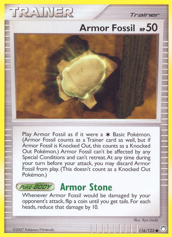 Armor Fossil (116/123) [Diamond & Pearl: Mysterious Treasures] | Galaxy Games LLC