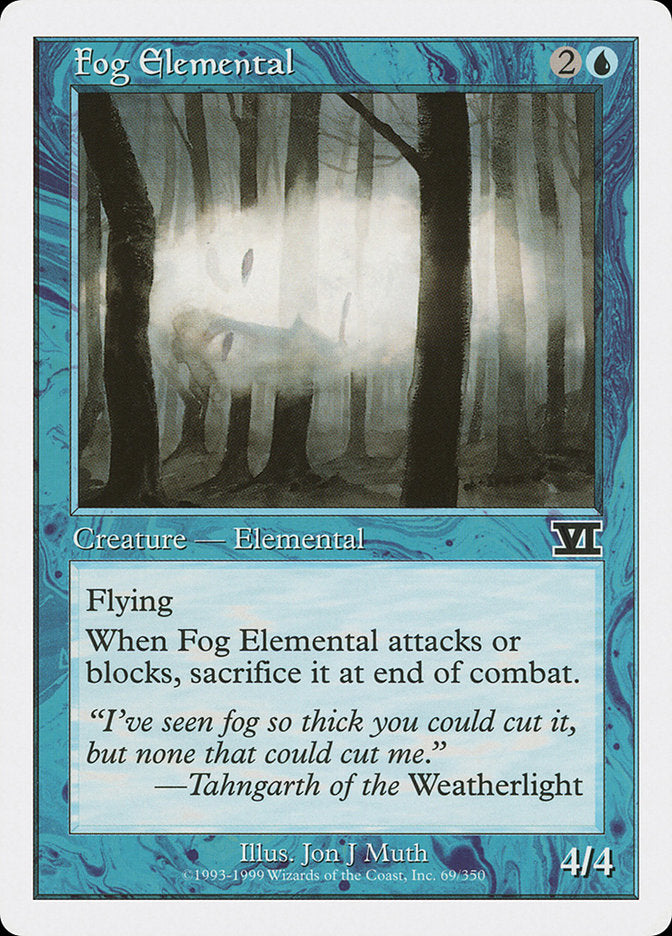 Fog Elemental [Classic Sixth Edition] | Galaxy Games LLC