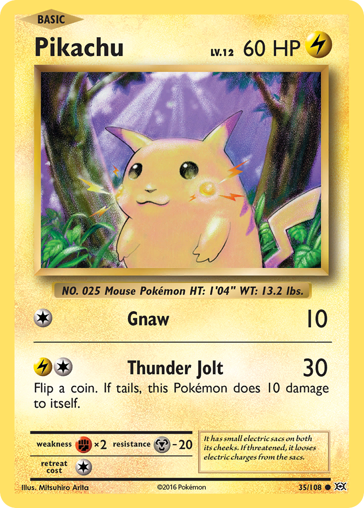 Pikachu (35/108) [XY: Evolutions] | Galaxy Games LLC