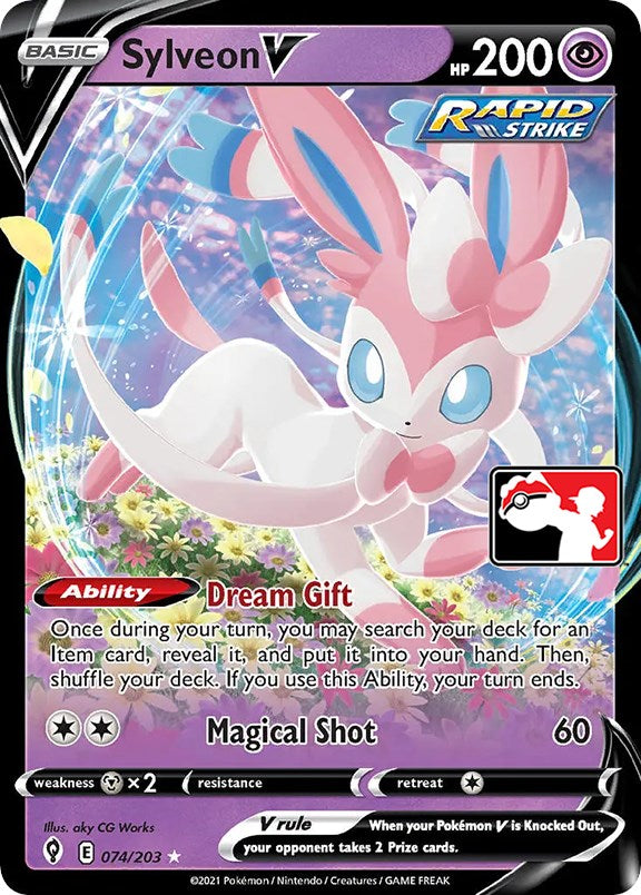 Sylveon V (074/203) [Prize Pack Series One] | Galaxy Games LLC