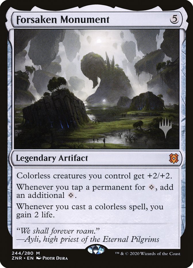 Forsaken Monument (Promo Pack) [Zendikar Rising Promos] | Galaxy Games LLC