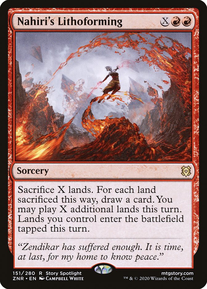 Nahiri's Lithoforming [Zendikar Rising] | Galaxy Games LLC