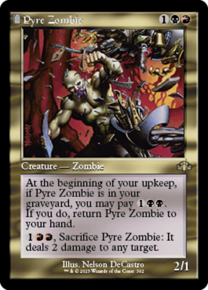 Pyre Zombie (Retro) [Dominaria Remastered] | Galaxy Games LLC