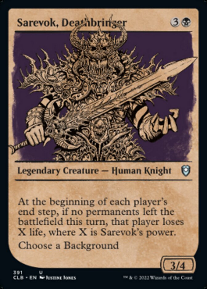 Sarevok, Deathbringer (Showcase) [Commander Legends: Battle for Baldur's Gate] | Galaxy Games LLC