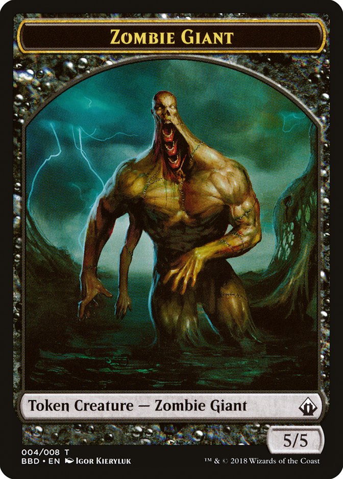 Zombie Giant Token [Battlebond Tokens] | Galaxy Games LLC