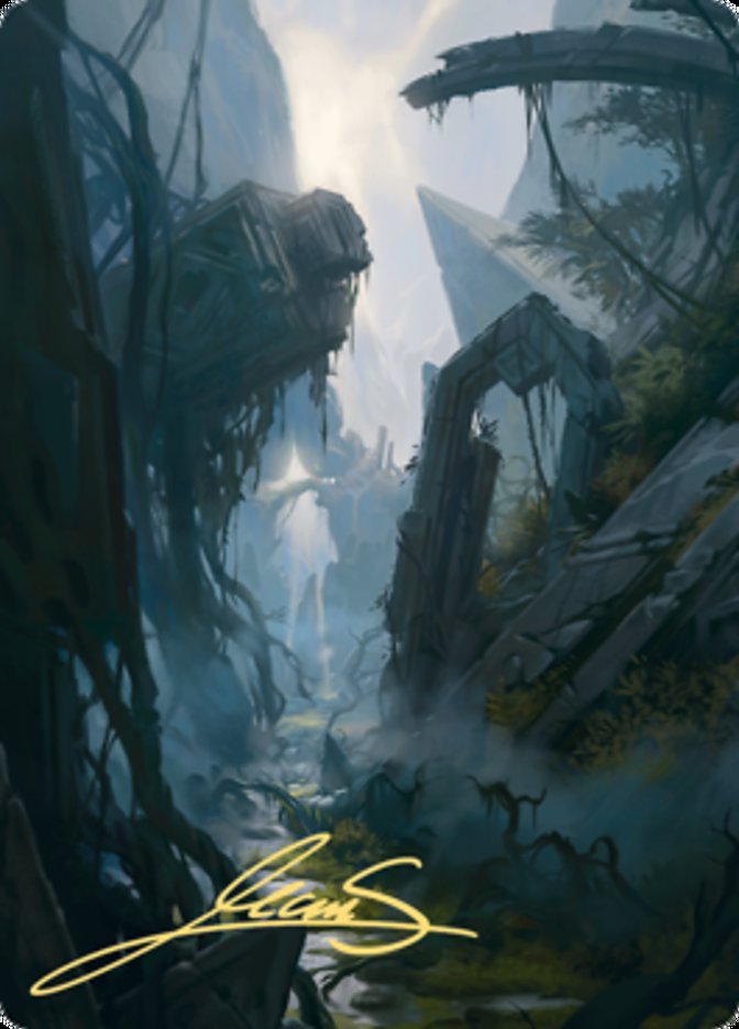 Swamp 2 Art Card (Gold-Stamped Signature) [Zendikar Rising Art Series] | Galaxy Games LLC