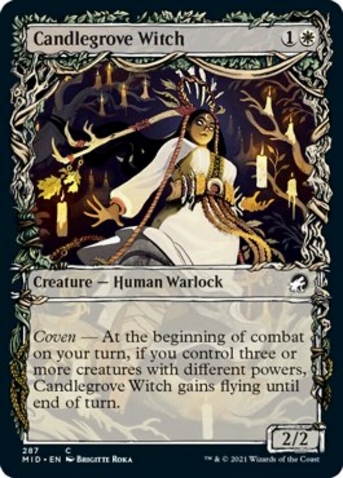 Candlegrove Witch (Showcase Equinox) [Innistrad: Midnight Hunt] | Galaxy Games LLC