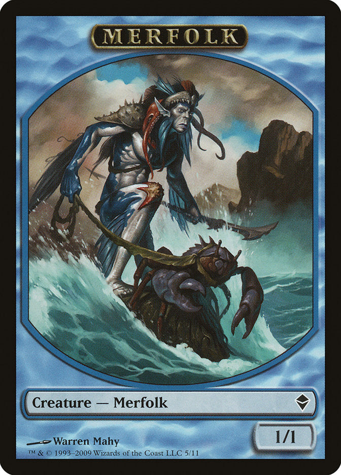 Merfolk Token [Zendikar Tokens] | Galaxy Games LLC