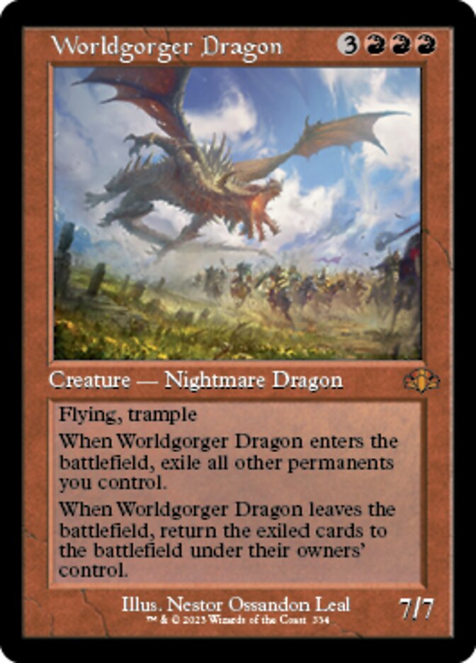 Worldgorger Dragon (Retro) [Dominaria Remastered] | Galaxy Games LLC