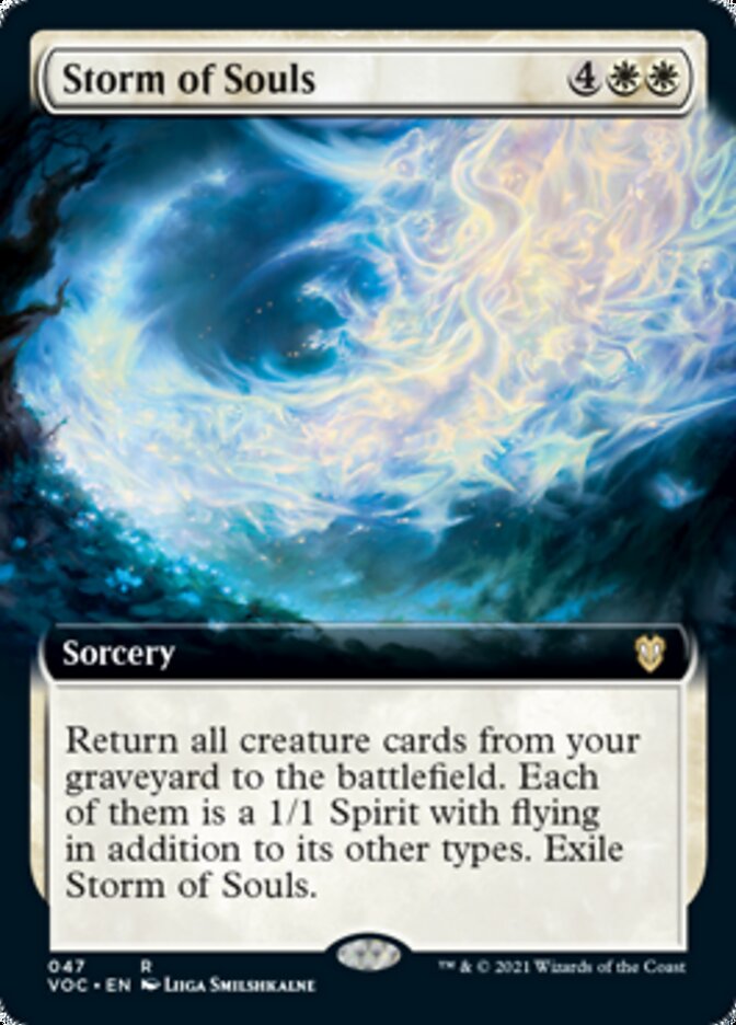 Storm of Souls (Extended Art) [Innistrad: Crimson Vow Commander] | Galaxy Games LLC