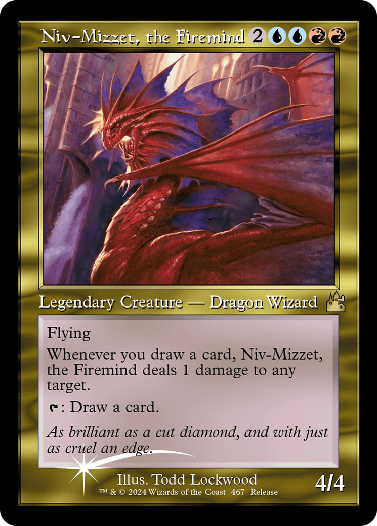 Niv-Mizzet, the Firemind (Retro Frame) [Ravnica Remastered] | Galaxy Games LLC