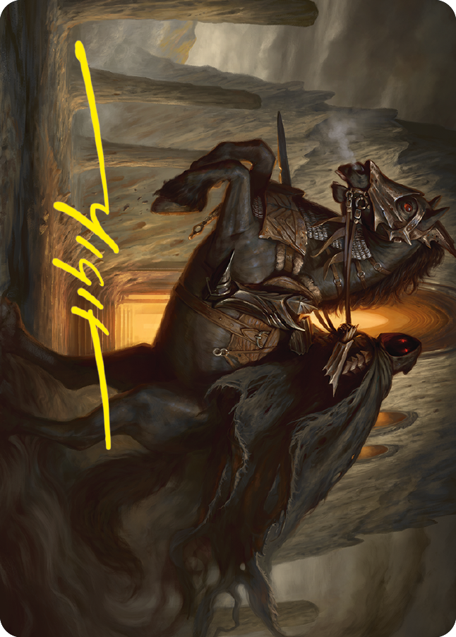 Nazgul Art Card (Gold-Stamped Signature) [The Lord of the Rings: Tales of Middle-earth Art Series] | Galaxy Games LLC