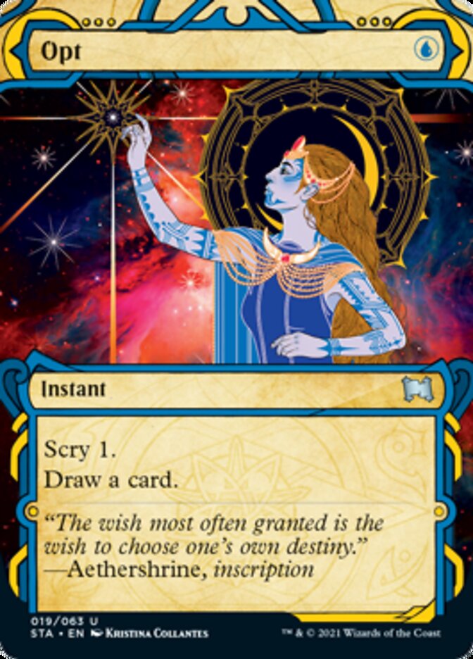 Opt (Foil Etched) [Strixhaven: School of Mages Mystical Archive] | Galaxy Games LLC