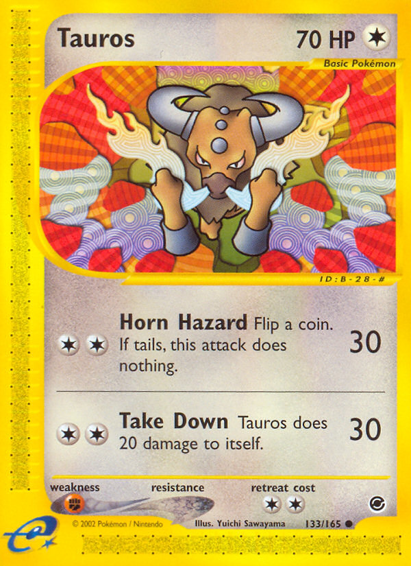 Tauros (133/165) [Expedition: Base Set] | Galaxy Games LLC