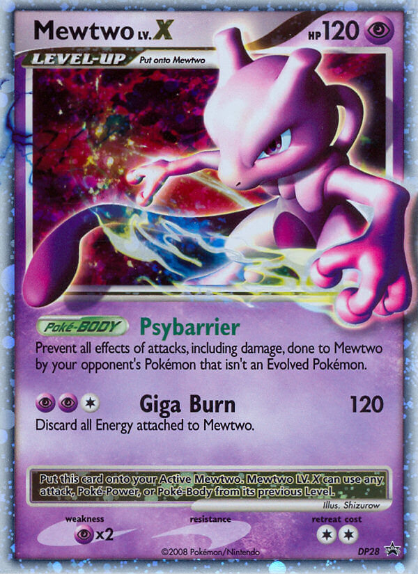 Mewtwo LV.X (DP28) [Diamond & Pearl: Black Star Promos] | Galaxy Games LLC