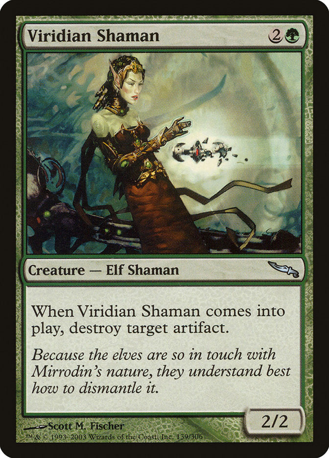 Viridian Shaman [Mirrodin] | Galaxy Games LLC