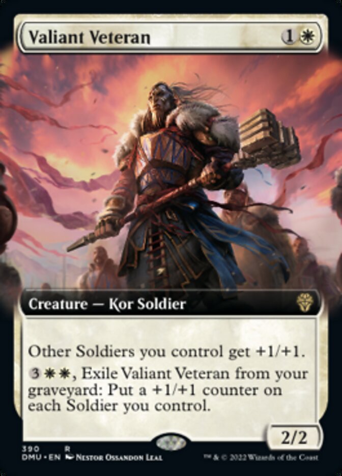 Valiant Veteran (Extended Art) [Dominaria United] | Galaxy Games LLC