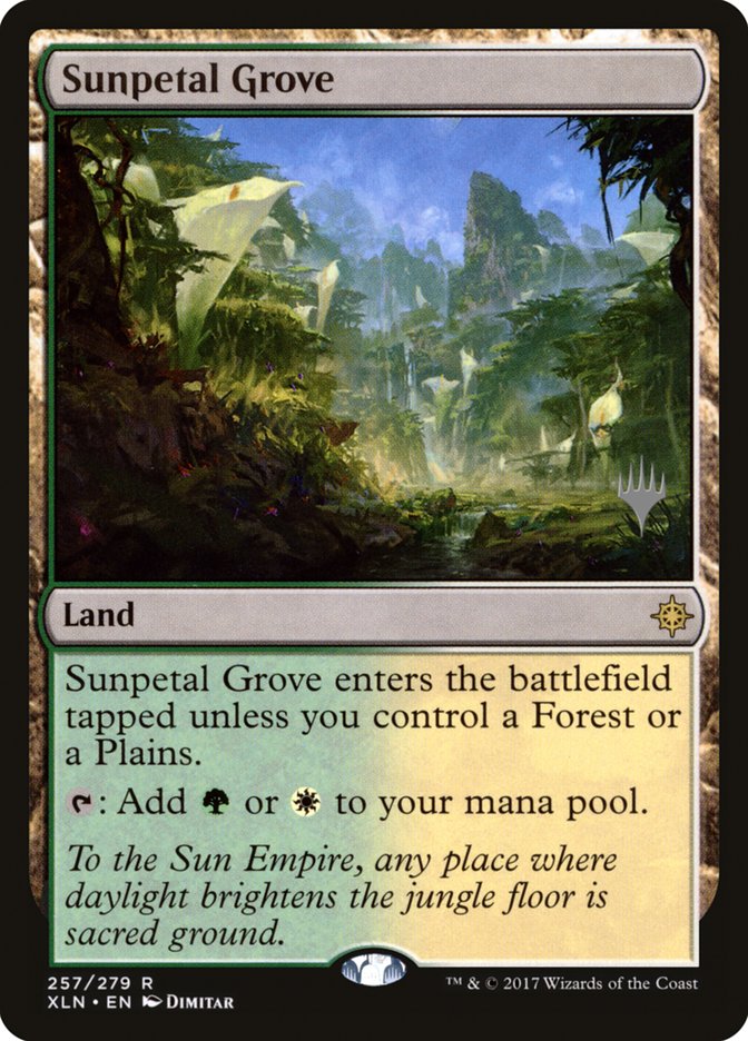 Sunpetal Grove (Promo Pack) [Ixalan Promos] | Galaxy Games LLC