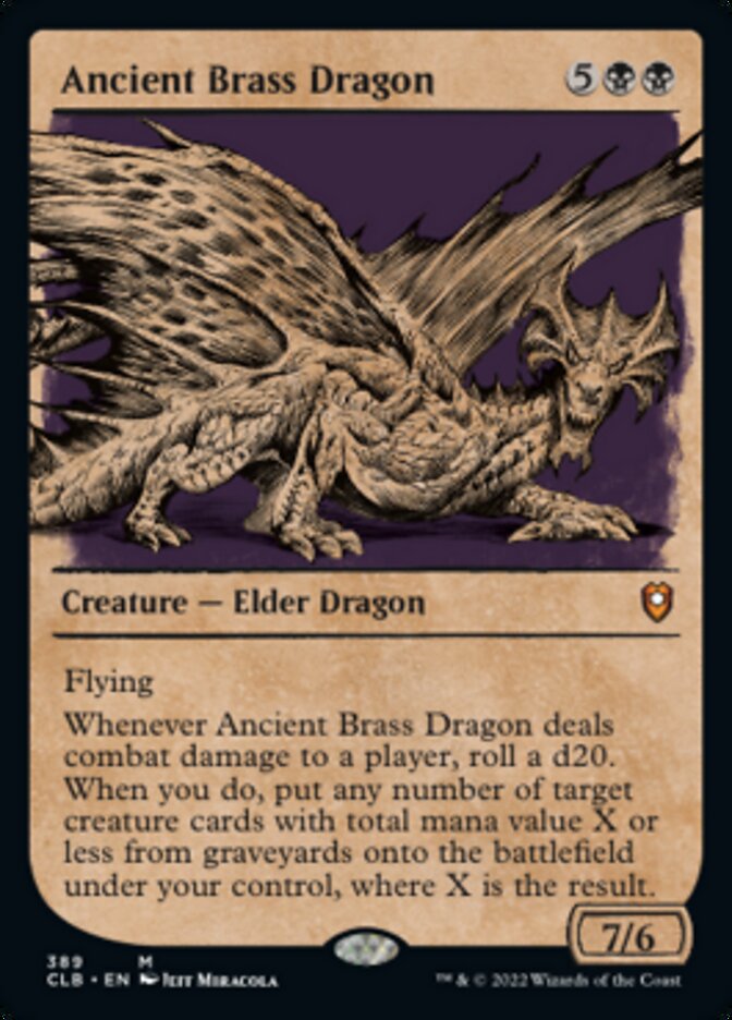 Ancient Brass Dragon (Showcase) [Commander Legends: Battle for Baldur's Gate] | Galaxy Games LLC