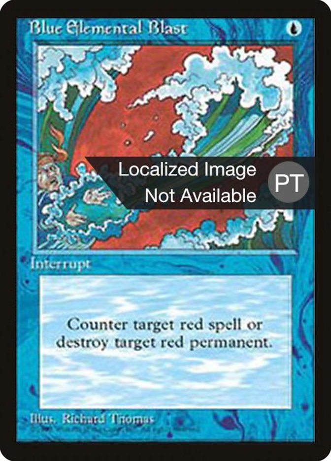 Blue Elemental Blast [Fourth Edition (Foreign Black Border)] | Galaxy Games LLC
