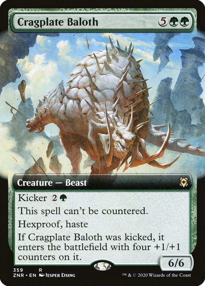 Cragplate Baloth (Extended Art) [Zendikar Rising] | Galaxy Games LLC