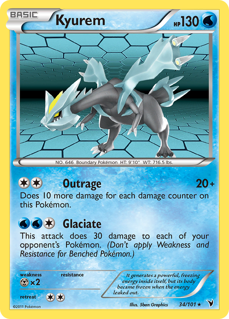 Kyurem (34/101) [Black & White: Noble Victories] | Galaxy Games LLC