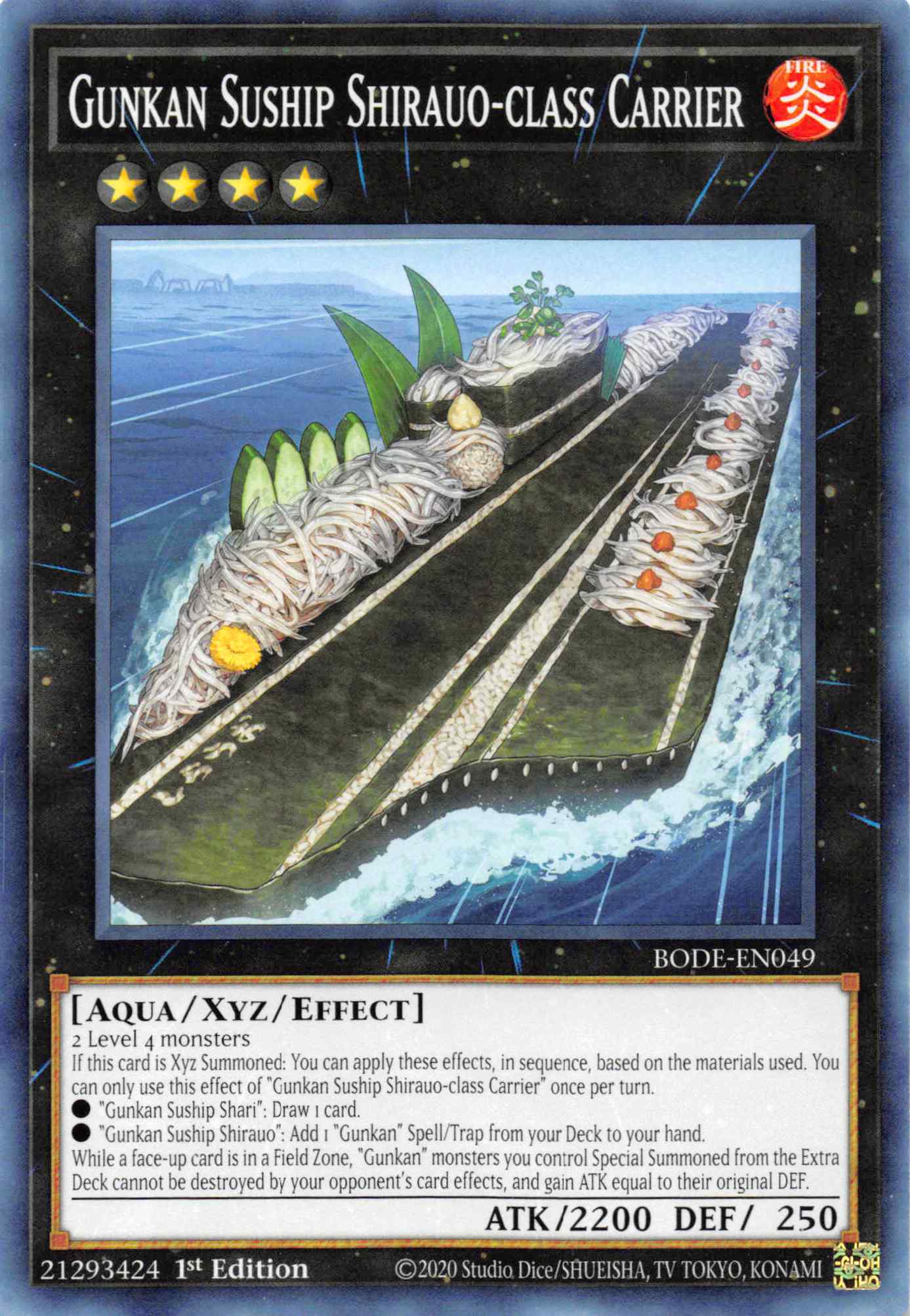 Gunkan Suship Shirauo-class Carrier [BODE-EN049] Common | Galaxy Games LLC