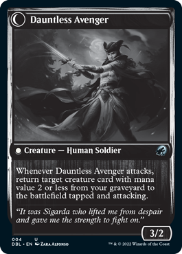 Bereaved Survivor // Dauntless Avenger [Innistrad: Double Feature] | Galaxy Games LLC