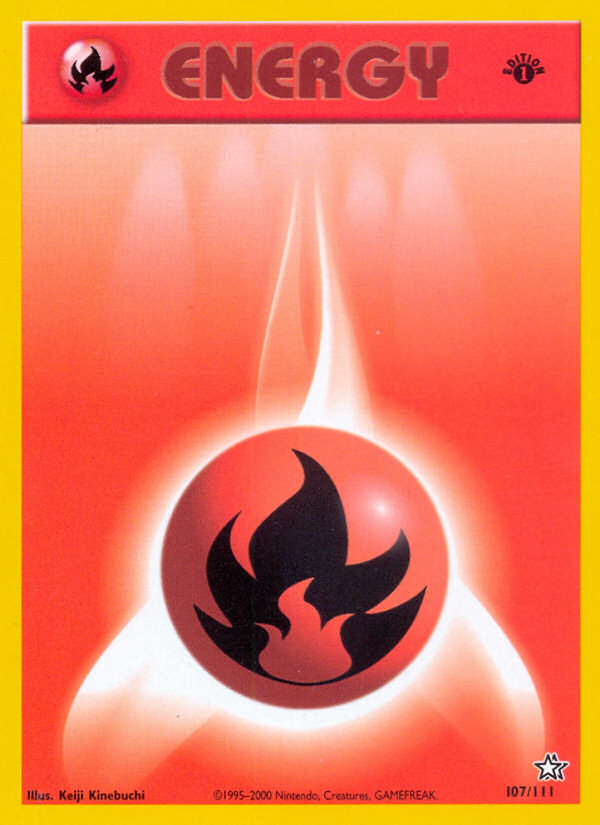 Fire Energy (107/111) [Neo Genesis 1st Edition] | Galaxy Games LLC