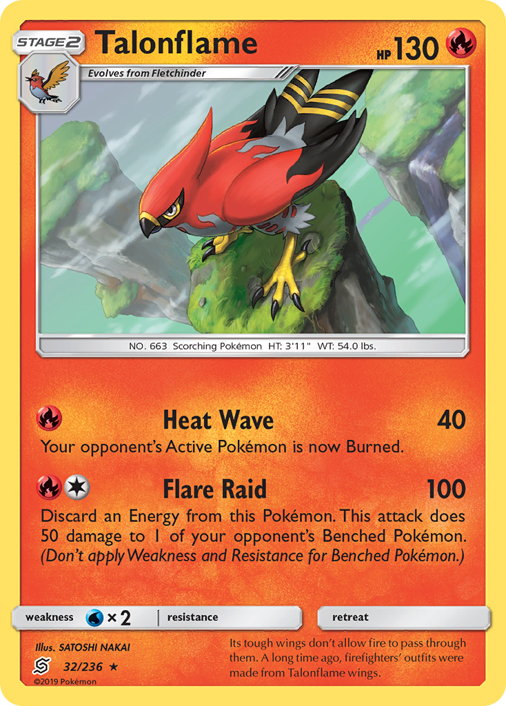 Talonflame (32/236) [Sun & Moon: Unified Minds] | Galaxy Games LLC