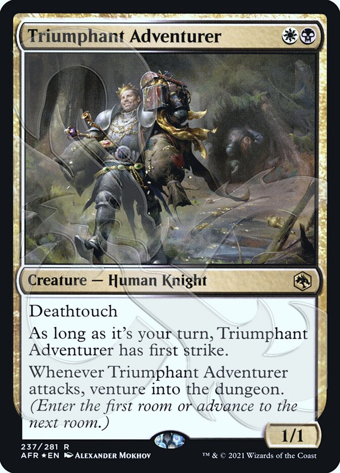 Triumphant Adventurer (Ampersand Promo) [Dungeons & Dragons: Adventures in the Forgotten Realms Promos] | Galaxy Games LLC