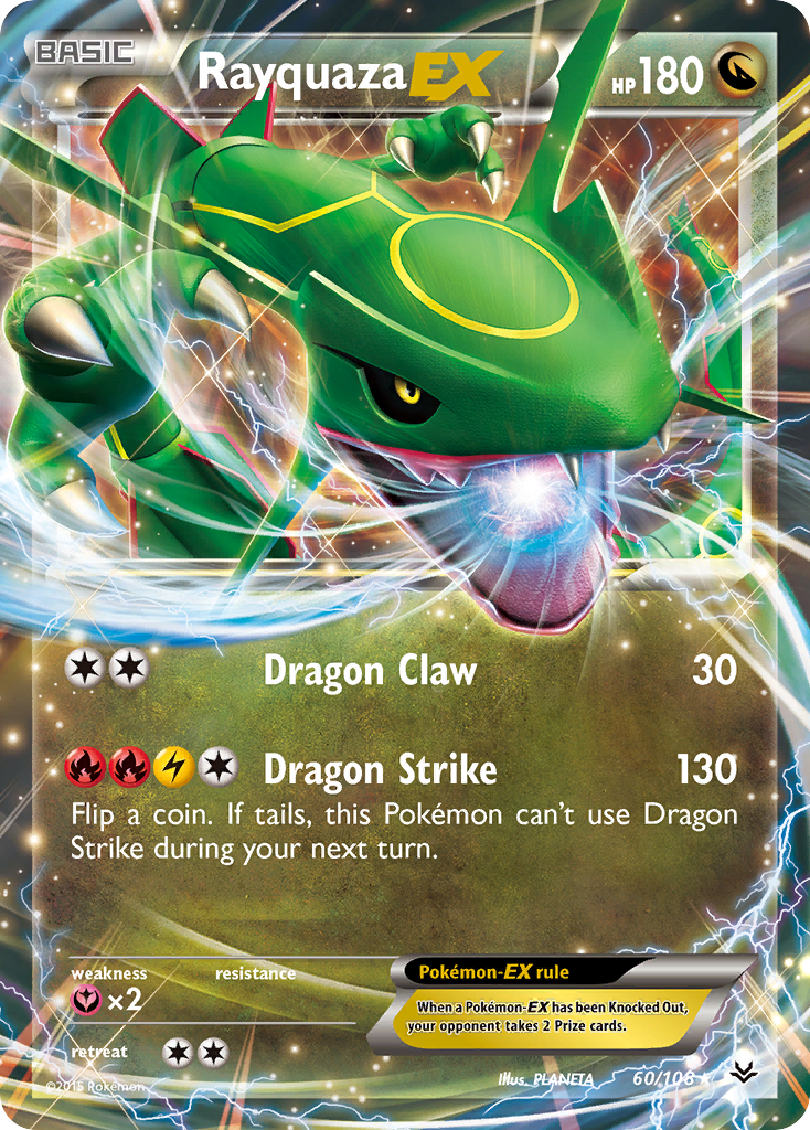 Pokemon - Rayquaza-EX 60/108 - XY Roaring Skies - Holo Pokemon - Rayquaza-EX 60/108 - XY Roaring Skies - Holo