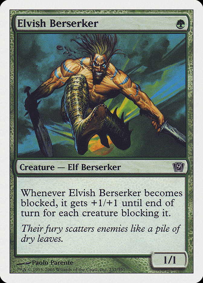 Elvish Berserker [Ninth Edition] | Galaxy Games LLC